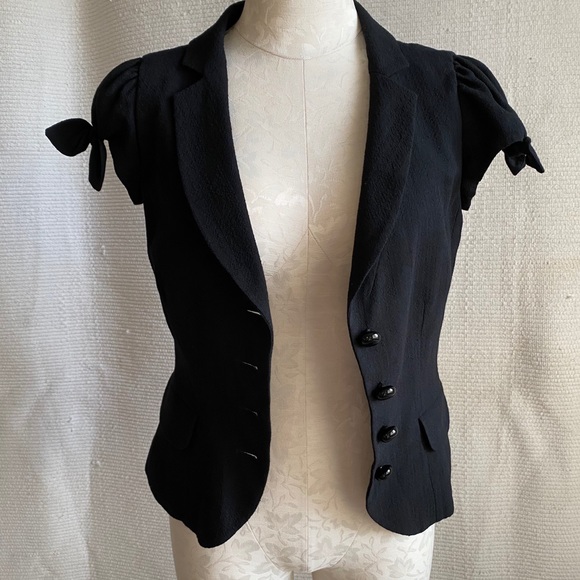 Moschino M Retro Pinup Short Sleeved Blazer Jacket - Picture 2 of 8